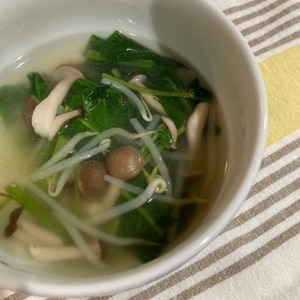 空芯菜の中華スープ